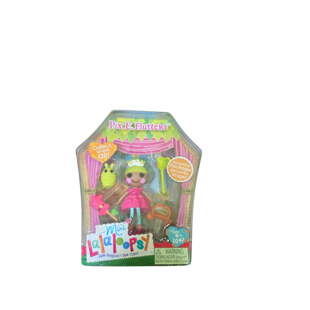 Lalaloopsy Pix E. Flutters doll mini size accessories New MGAE sealed